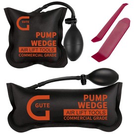 Gute Air Wedge Bags Pump, 2Pack Commercial Inflatable Air Wedges Pump Tool,Air Wedge Bag Tool-Professional Leveling Kit for Variety of Jobs. 300 LB Rating (2Sizes)