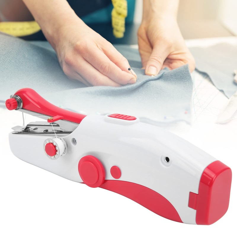 BORDSTRACT Hand Sewing Machine, Portable Mini Small Electric Double Needle