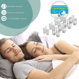 Snoring Stopper, Anti Snoring Nose Separator, Prevent Snoring Nose Clip Snoring Stopper Nose Dilator Anti Snoring, Breathe Better, Sleep Better [2 Styles 4 Sizes]