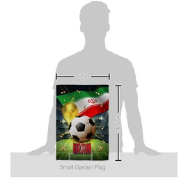 FIFA World Cup 2022 Team Iran Flag Outdoor Home Decor Banner Room Wall Art Patio Front Porch Club Bar Decorations Small Tapestry Yard Sign Sports Fan Trophy Game Champion Soccer Gifts Made In USA