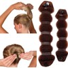 2 pcs Bun Maker Magic Hair Styling Tool (Brown)