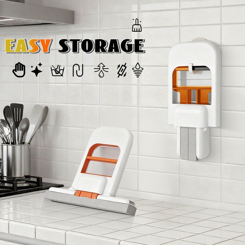 Yxelydriail Mini Foldable Desktop Mop, Mini Mop for Small Spaces,