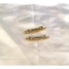 handmade Set of 2 small handmade rhinestone ribbon barrettes..you pick