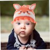 Healeved Newborn Cartoon Rabbit Ears Beanie Cap Warm Knit Earflap