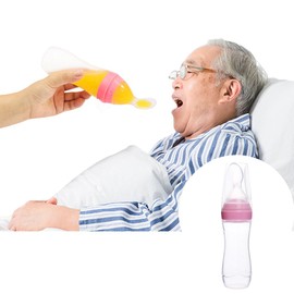 haozaikeji Drinking Aid Adults Feeding Cup Flow Control Feeding Spoon Food Dispensing Spoon Food Spoon Feeder ​for Elderly Disabled Patient Maternity