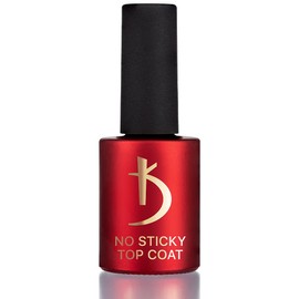 kodi professional Top Coat Gel No Sticky, Glossy Finish, Milky, Sparkle Led Nail (No Sticky Top, 15ml)