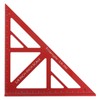 Kadimendium Woodworking Triangle Ruler Multifunctional Aluminum Alloy Square Protractor Framing
