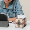 ZFRXIGN Southwestern Tissue Box Cover PU Leather Square Tissue Box