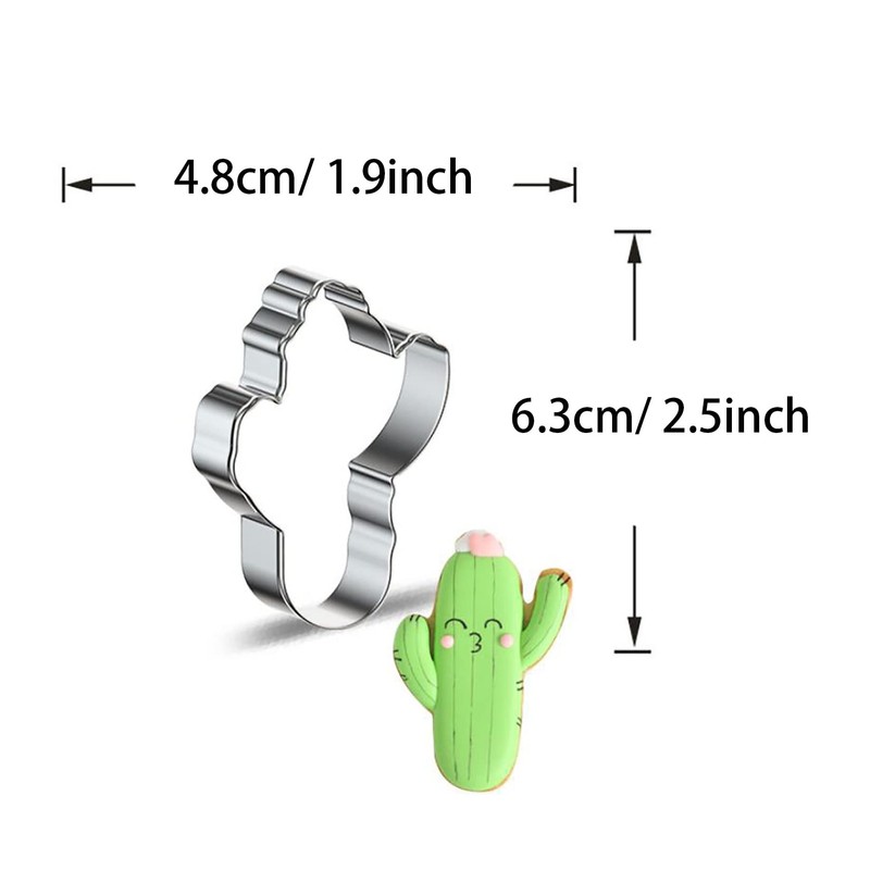WJSYSHOP Cartoon Cactus Shaped Cookie Cutter