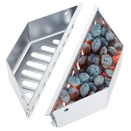 only fire 2Pcs Charcoal Basket Charcoal Briquet Holder BBQ Grilling Accessories Replacement Heavy Duty Steel Coal Holder for Weber 22 "/26" Kettle Grills