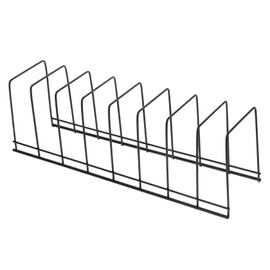 Cabilock File Classifier Cookbook Stand Desktop Book Holder Desk Mails Rack Picture Holders Shelf for Books Magazine Holder Stand Tabletop Bookshelf Display Stand Book Organizer Black Iron