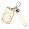 TOMALL for GMC Key Fob Cover with Keychain, 6 Buttons