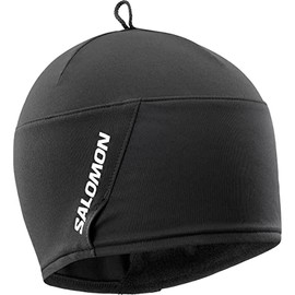 Salomon Winter Training Cap Unisex, Pleasantly Warming, Comfort Even During Sweaty Activities, Versatile Use, Deep Black, Deep Black, One Size