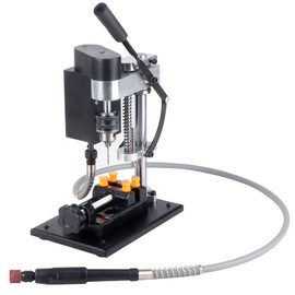 Mini Drill Press, Benchtop Drill Press, Portable Electric Drilling Machine,With Rotating Flexible Shaft Attachment, Drill Bit and Clamp, B10 Chuck,For DIY Wood Metal Plastic