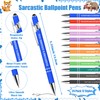 24 Sets Sarcastic Sticky Notes with Funny Ballpoint Pens 4x3