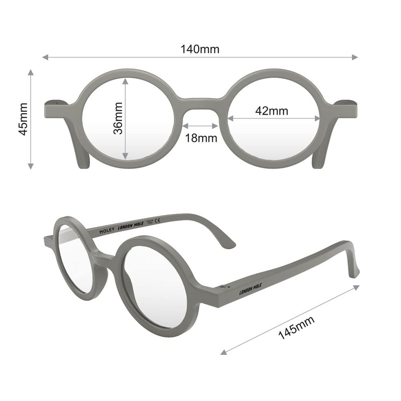 LONDON MOLE Glasses | Blue Light Filter Glasses by Moley