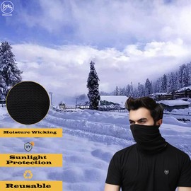 BISMAADH Neck Gaiter Face Cover Running, Breathable Sun & Wind-proof for Scarf Skiing Fishing Hiking Cycling