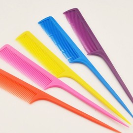 Color Tail Comb Hair Comb Hair Comb Comb Random Color Set of 5 / 컬러 꼬리빗 헤어빗 머리빗 빗 색상랜덤 5개세트