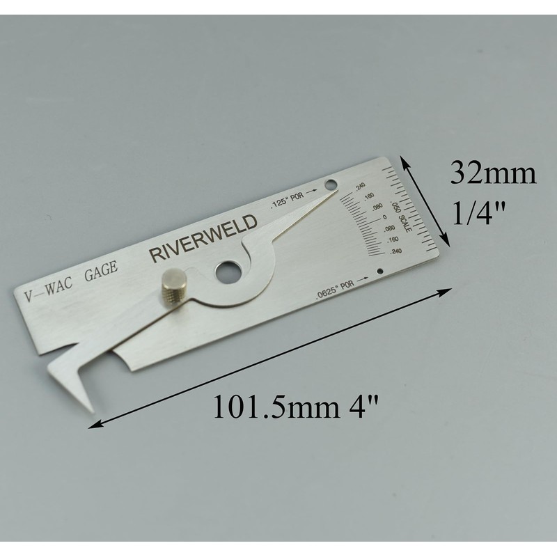 RIVERWELD V-WAC Single Weld Gauge Pit Depth Weld Gage Welding