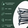 Roczential Nylon Universal Cable Tie Buckle, 100 PCS Pin and