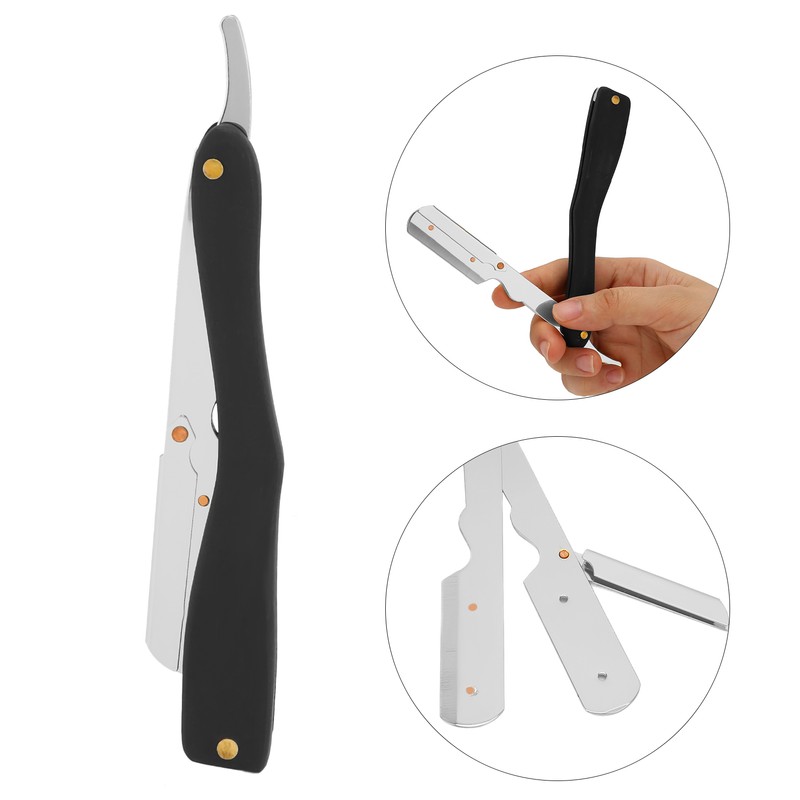 Professional Straight Edge Barber Razor Without Blade Lightweight Salon Quality