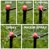 25Pc 8 Holes Drip Irrigation Emitters Sprayer Adjustable Micro Sprinkler