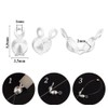 925 Sterling Silver Knot Covers Crimps Threading Beads Caps Foldable