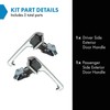 TRQ Left and Right Exterior Door Handle Set Drivers Side