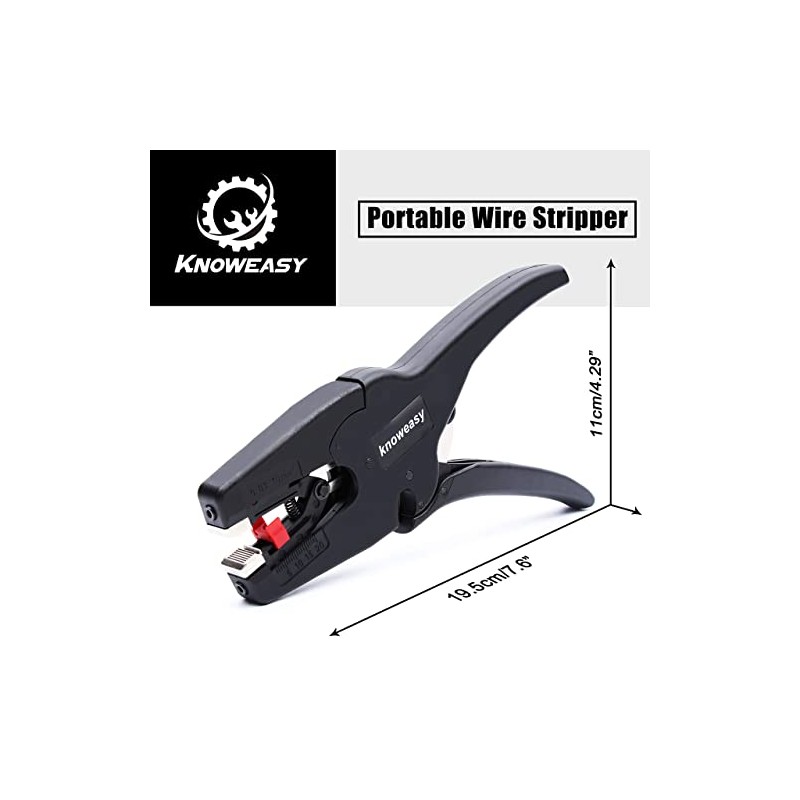 Knoweasy Pelacables y cortador automático, herramienta de pelado de cables