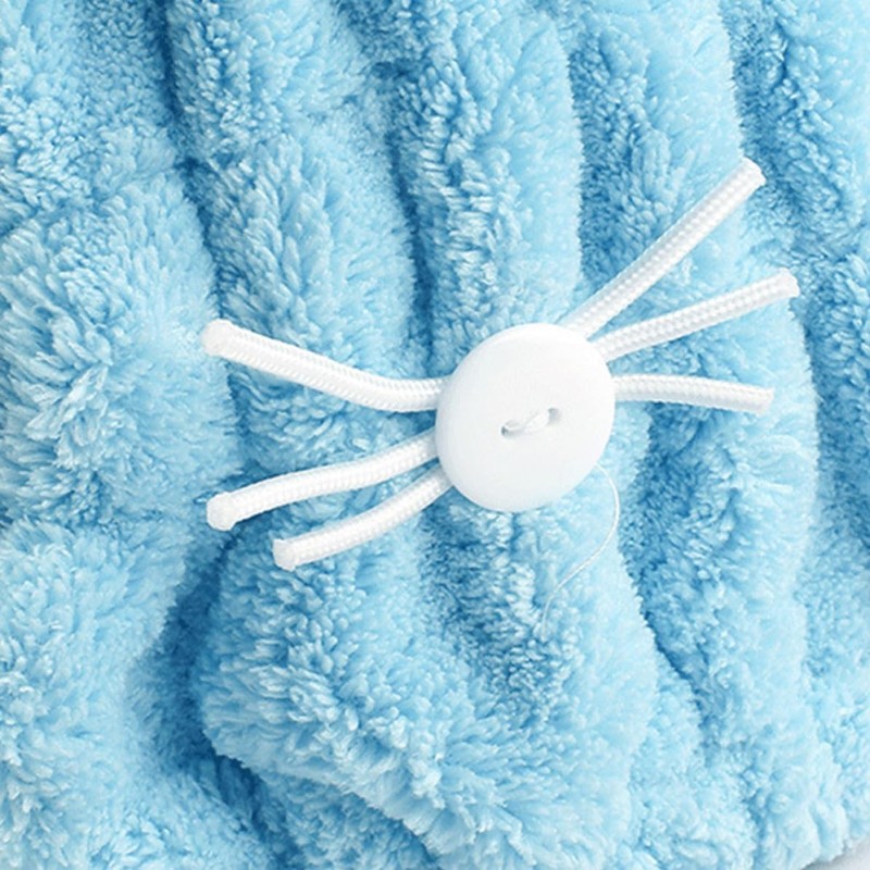 Gorro para Secar el Cabello de Coral Fleece, Orejas de