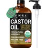 Organic Castor Oil in Glass Bottle – 16 Oz Cold