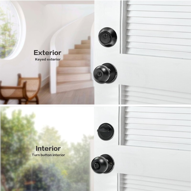 Front Door Lock Set Exterior Door Lock Set with Deadbolt,