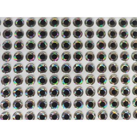 Kryoflare 100Pcs 6mm 3D Holographic Eyes, Plastic Fishing Lure Accessories for Fly Tying Craft Dolls, Eye Pins Accessories