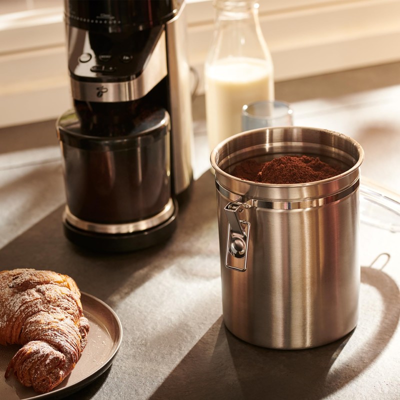 Tchibo Aroma can, coffee tin, 500 g capacity, aroma-tight, stainless