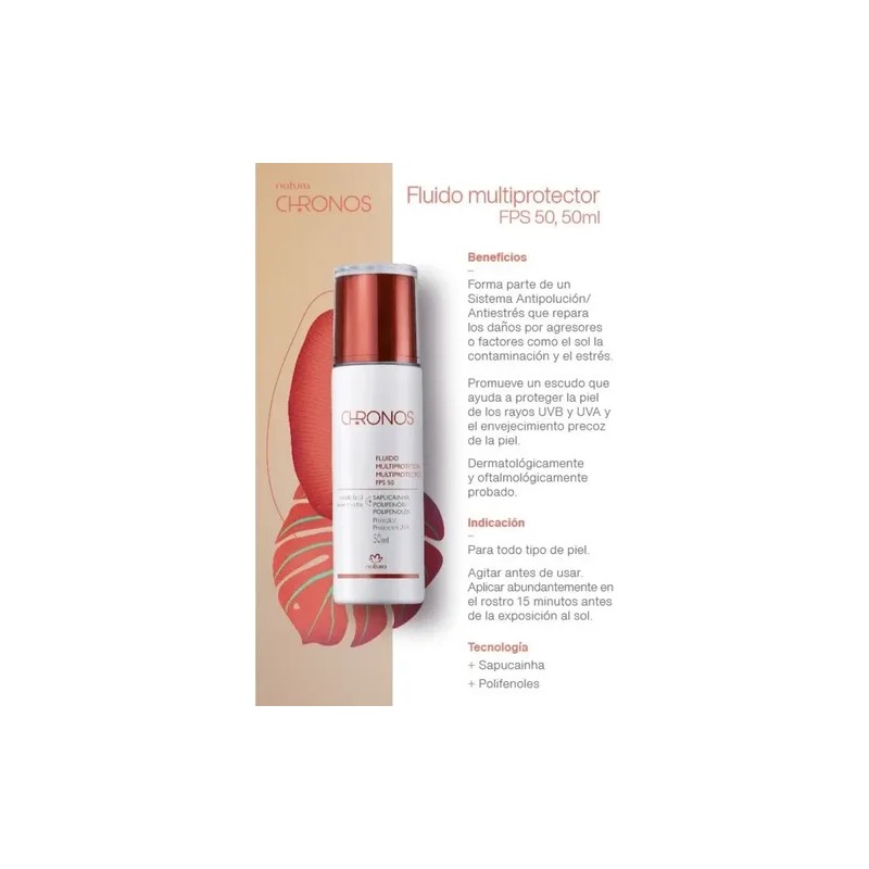 Fluido Multiprotector Fps 50 Chronos Natura 50ml