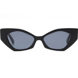 DUCO 1250 Women's Sunglasses, Polarized Sunglasses, UV 400 Protection, For Driving, Fashionable, multicolor (black / gray)