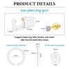 WillTen 2Pcs Ear Piercing Kit with Gold CZ Studs, Ear