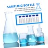 Cabilock 100Pcs Transparent Sample Vials with Screw Top Caps Storage