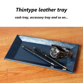 Cash Tray, ADO-PL045 Marble Money Tray, Calton Accessory Tray, Coin Tray, Leather, Interior Style, Stylish (Marble-like Marble)