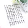 Dochais 24 Pairs Earrings Set, Hypoallergenic Earrings Silver Set, Round