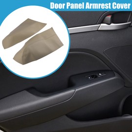 X AUTOHAUX Car Rear Door Panel Armrest Cover Interior Door Trims for Honda Pilot 2009-2015 Beige 1 Pair