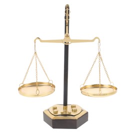 Alipis Vintage Libra Jewelry Tower, Fairness Balance Scale Lawyer Decor, Lawyer Scale of Justice Farmhouse Candleholder
