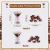 SHADOAMP Espresso Martini Confetti, 200pcs Double-Sided Printing Table Decor for