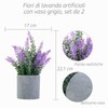 CADNLY Pianta di lavanda artificiale in vaso, fiori di lavanda