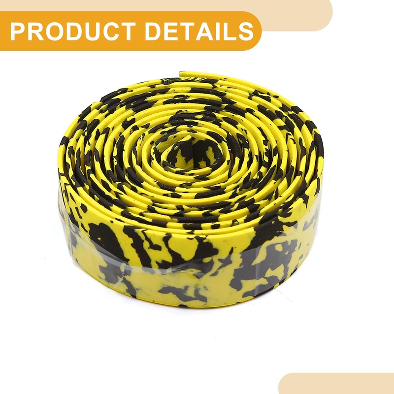 Partuto 2 Pcs Universal Bike Handlebar Tape - Foam Yellow