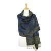PASKMLNA Chal reversible de cachemira, colores elegantes, #14light Navy, L