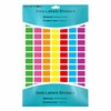 PARLAIM Rectangle Color Coding Labels, 3/4"x1/2" Rectangular, 7 Multi Bright