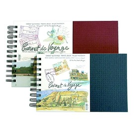 Lana Carnet de Voyage Watercolour Book 300 g/m² Spiral with Blue Cover 14 x 22 cm 25 Sheets