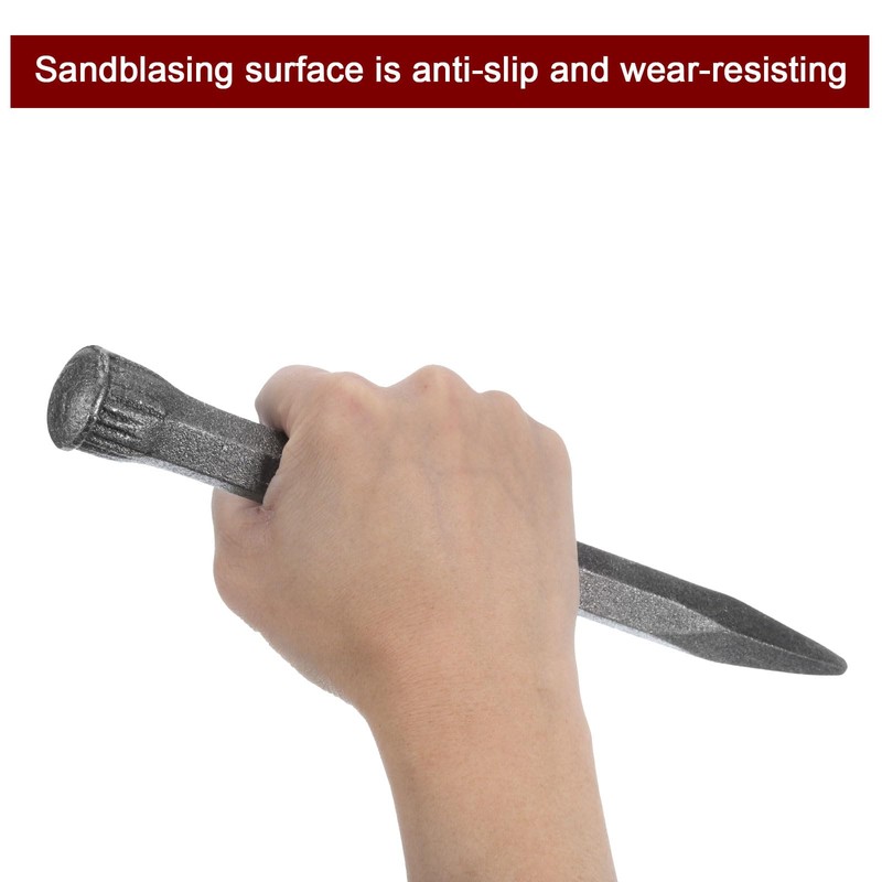 HARFINGTON 2pcs Masonry Chisel for Rock 10.6 Inch Pointed Head
