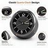 Mini Car Clock Dashboard Accessory – 4cm Luminous Quartz Analog